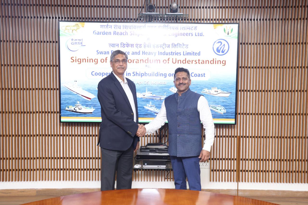 Swan Defence and Heavy Industries Signs Strategic MoU with GRSE to Enhance Indigenous Commercial Shipbuilding Capabilities