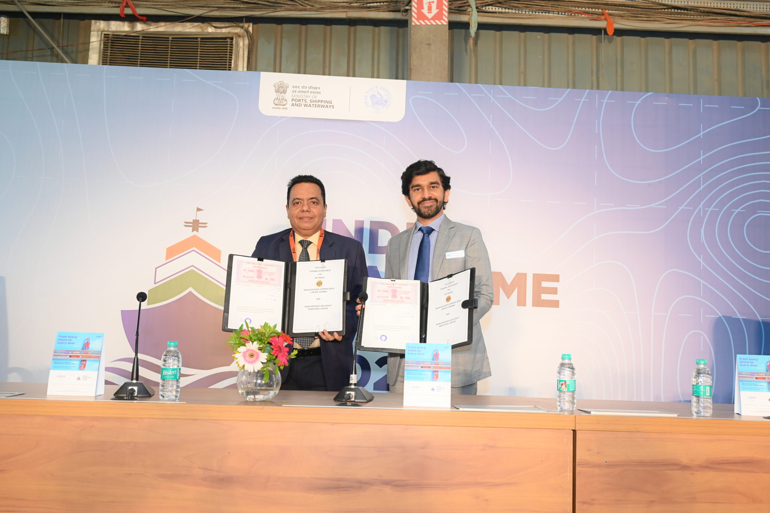 SDHI & MDL sign exclusive Teaming Agreement for design and construction of Landing Platform Docks (LPDs) for the Indian Navy
